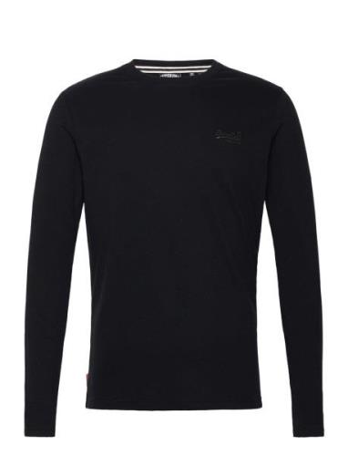 Essential Logo Long Sleeve Top Superdry Black