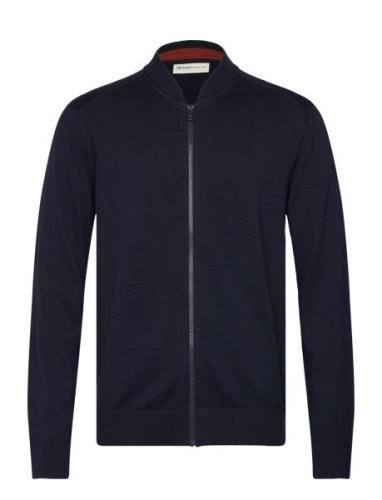 Knitted Bomber Jacket Tom Tailor Navy