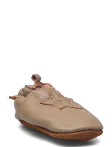 Star Slippers Leather En Fant Beige