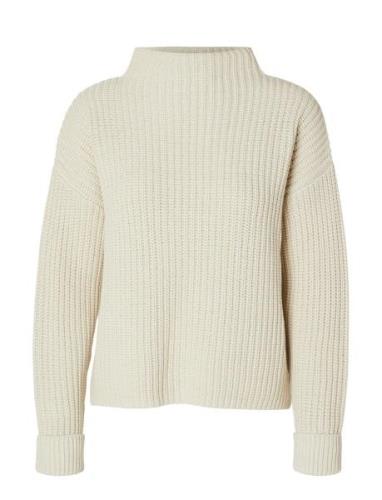 Slfselma Ls Knit Pullover Noos Selected Femme Cream