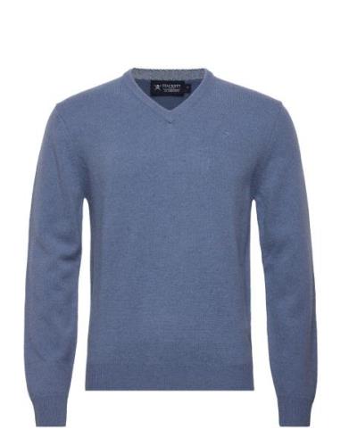 Lambswool V Neck Hackett London Blue