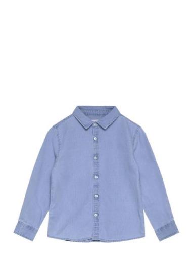 Regular-Fit Denim Shirt Mango Blue