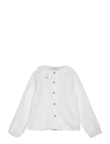 Cheesecloth Cotton Blouse Mango White