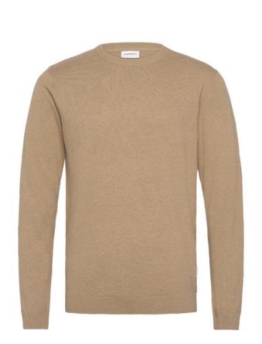 100% Recycle Knit Round Neck Lindbergh Beige