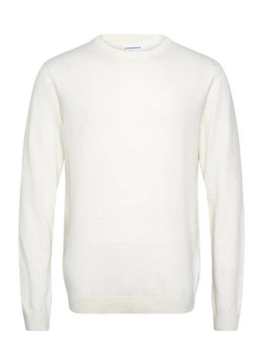 100% Recycle Knit Round Neck Lindbergh White