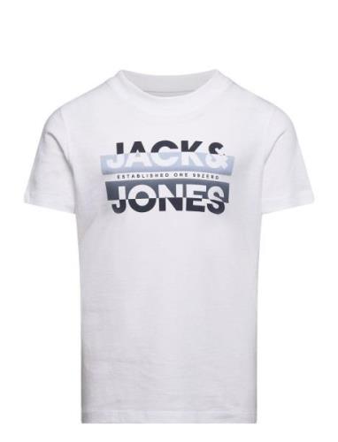 Jcoray Color Tee Ss Crew Neck Fst Jnr Jack & J S White