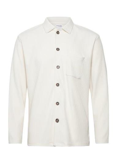 Slhrelax-Plisse Ls Shirt Ex Selected Homme White