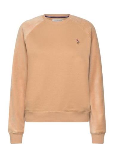 Erla Cr Ve Sw Uspa W Sweat U.S. Polo Assn. Beige