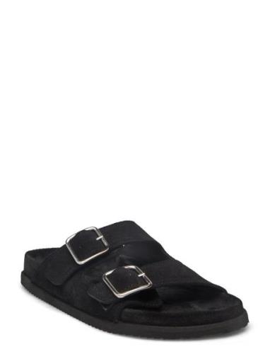 Blake Sandal - Black Suede Garment Project Black