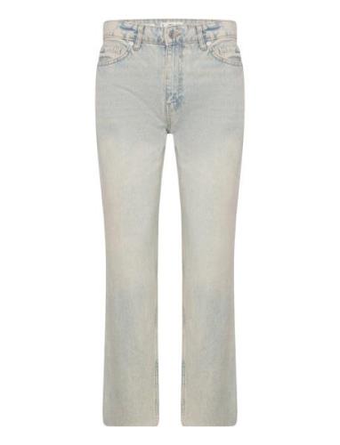 Blanca Straight-Fit Cropped Jeans Mango Blue