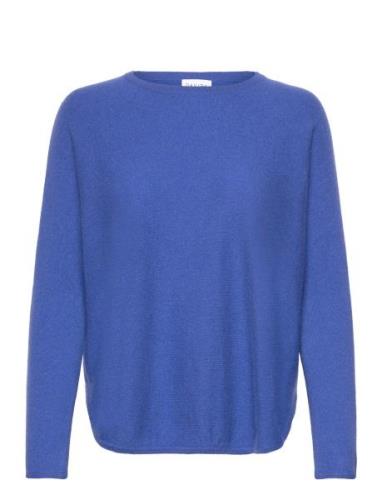 Curved Sweater Davida Cashmere Blue