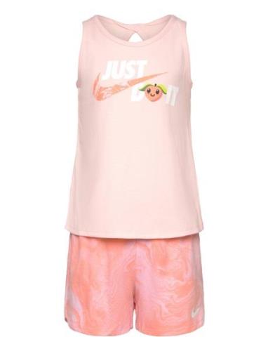 Lil? Fruits Peach Tank & Short Set / Lil? Fruits Peach Tank Nike Pink