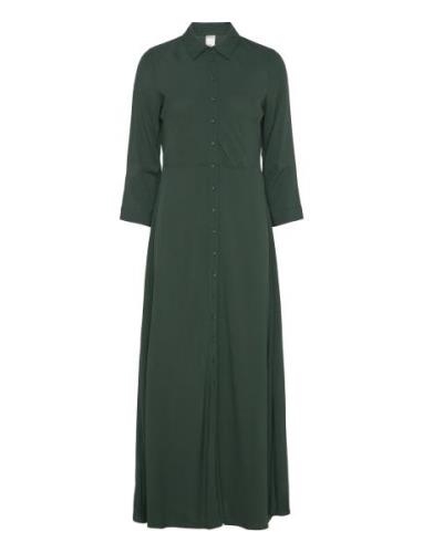 Yassavanna Long Shirt Dress S. YAS Green