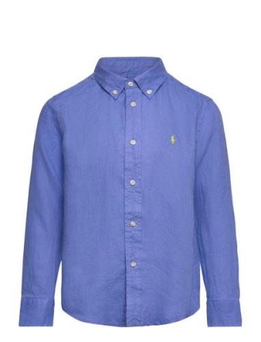 Linen Shirt Ralph Lauren Kids Blue