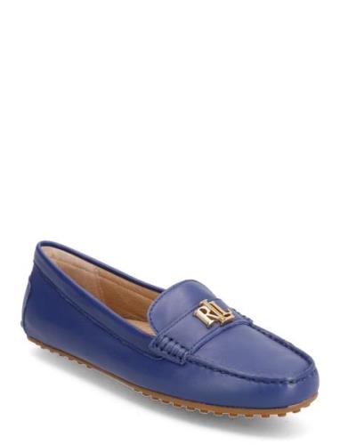 Barnsbury Nappa Leather Driver Lauren Ralph Lauren Blue