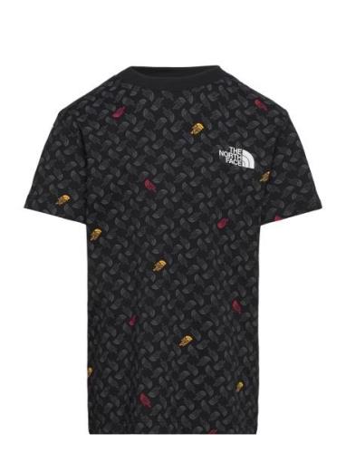 Teen S/S Simple Dome Tee Print The North Face Black