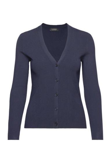 Ribbed V-Neck Cardigan Lauren Ralph Lauren Navy