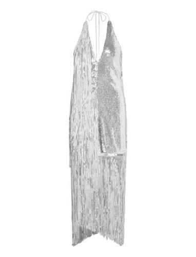 Sequins Mini Fringe Dress ROTATE Birger Christensen Silver