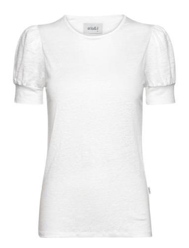 Madeleine Linen Tee Ella&il White