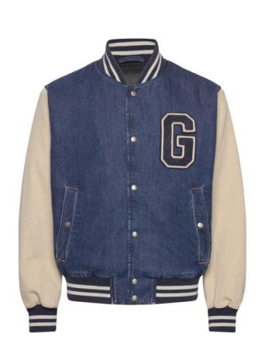 Denim Varsity Jacket GANT Blue