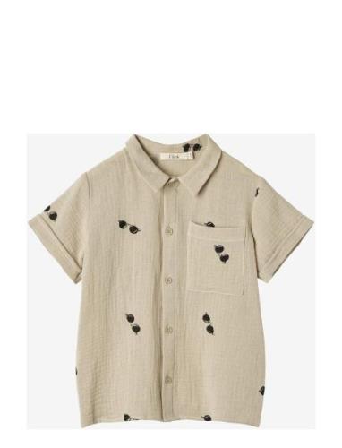 Hello Ss Shirt Fliink Beige