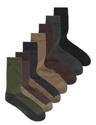 Jactyler Socks 7 Pack Jack & J S Burgundy