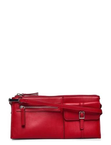 Shoulder Bag With Pockets Mango Red