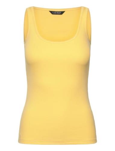 Cotton-Blend Tank Top Lauren Ralph Lauren Yellow