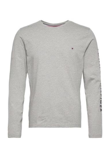 Tommy Logo Long Sleeve Tee Tommy Hilfiger Grey