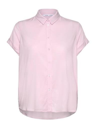 Majan Ss Shirt 9942 Samsøe Samsøe Pink