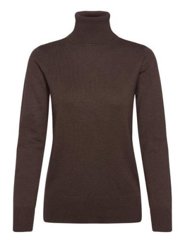 J2046, Milasz Rollneck Pullover Saint Tropez Brown