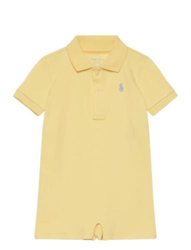 Soft Cotton Polo Shortall Ralph Lauren Baby Yellow