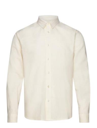 Cotton / Linen Shirt L/S Clean Cut Copenhagen Cream