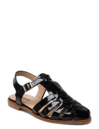 Sandals - Flat - Closed Toe - Op ANGULUS Black