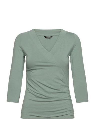 Surplice Jersey Top Lauren Ralph Lauren Green