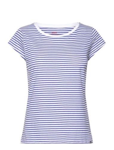 Organic Favorite Stripe Teasy Mads Nørgaard Blue