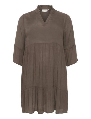 Kcmariana Ami Dress Kaffe Curve Brown