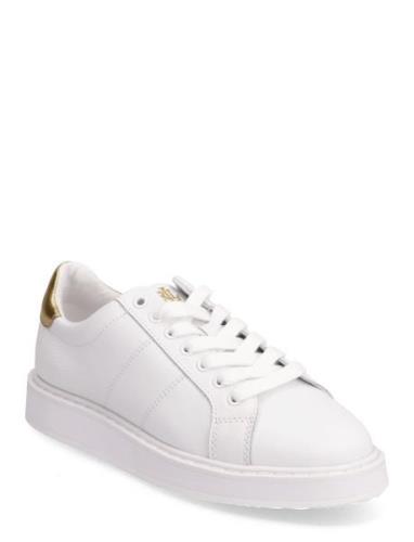 Angeline Iv Action Leather Sneaker Lauren Ralph Lauren White