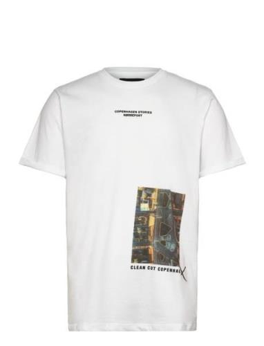 Nørreport Organic Tee Clean Cut Copenhagen White