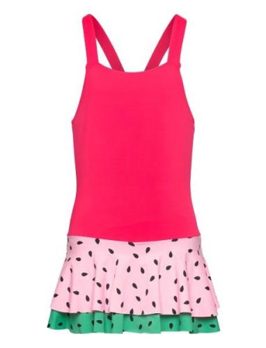 Swimsuit Sg Melon With Flounce Lindex Pink