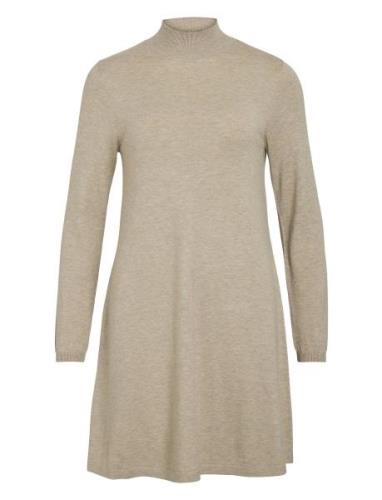 Vicomfy A-Line Rollneck Knit Dress/Pb/1 Vila Beige