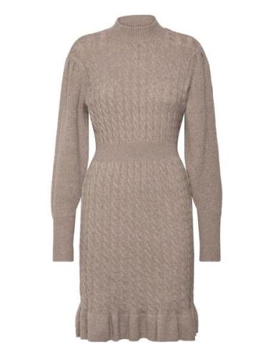 Vmvera Ls Short Knit Dress Vma Vero Moda Brown