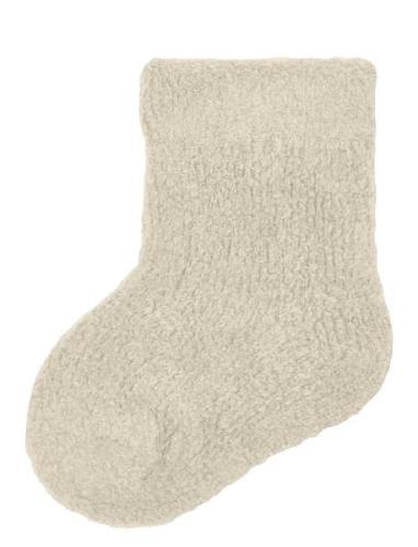 Nbmollo Terry Fluffy Sock Name It Beige