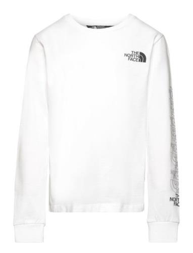 B New L/S Graphic Tee The North Face White