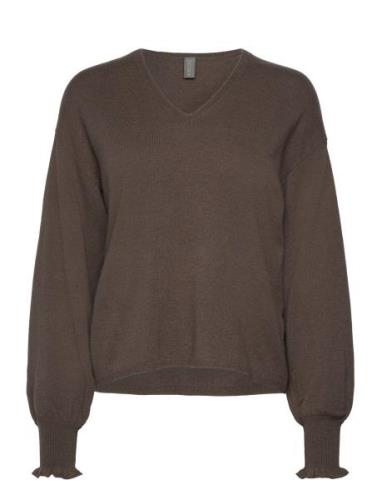 Cuallida V-Neck Pullover Culture Brown