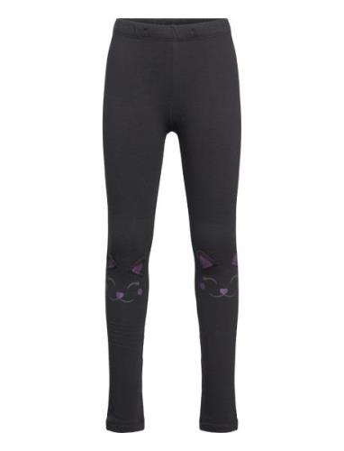 Leggings Cat On Knees Lindex Black