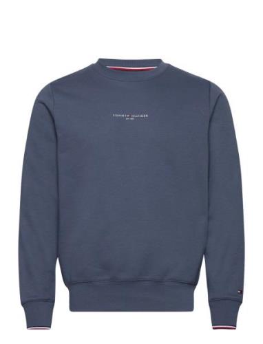 Tommy Logo Tipped Crewneck Tommy Hilfiger Navy