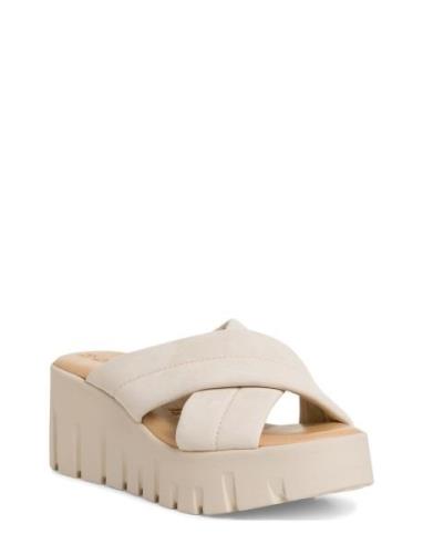 Women Slides Tamaris Cream