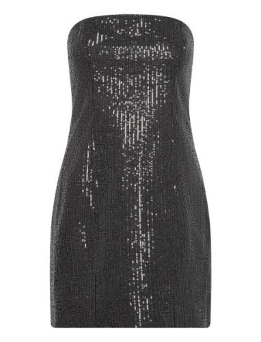 Twill Sequin Mini Dress ROTATE Birger Christensen Black