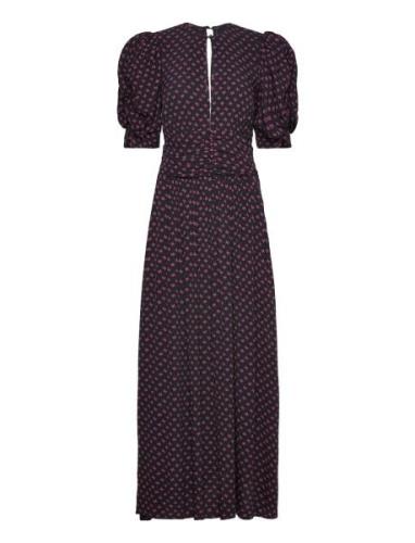 Jacquard Midi Dress ROTATE Birger Christensen Navy